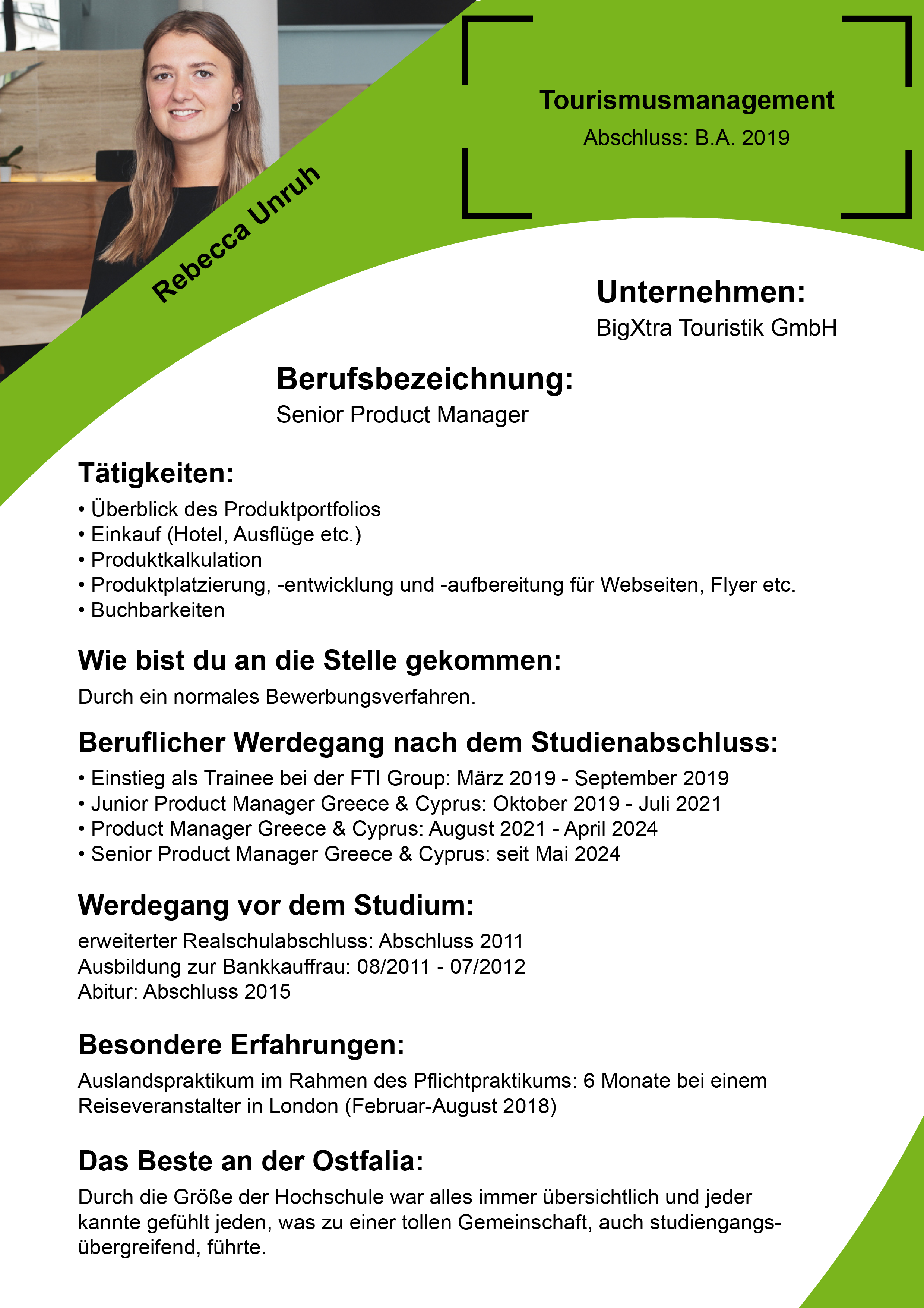 Steckbrief Rebecca Unruh