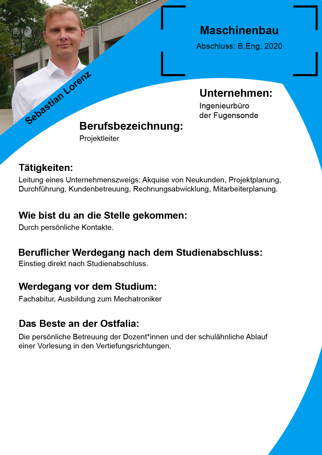 Steckbrief - Sebastian Lorenz