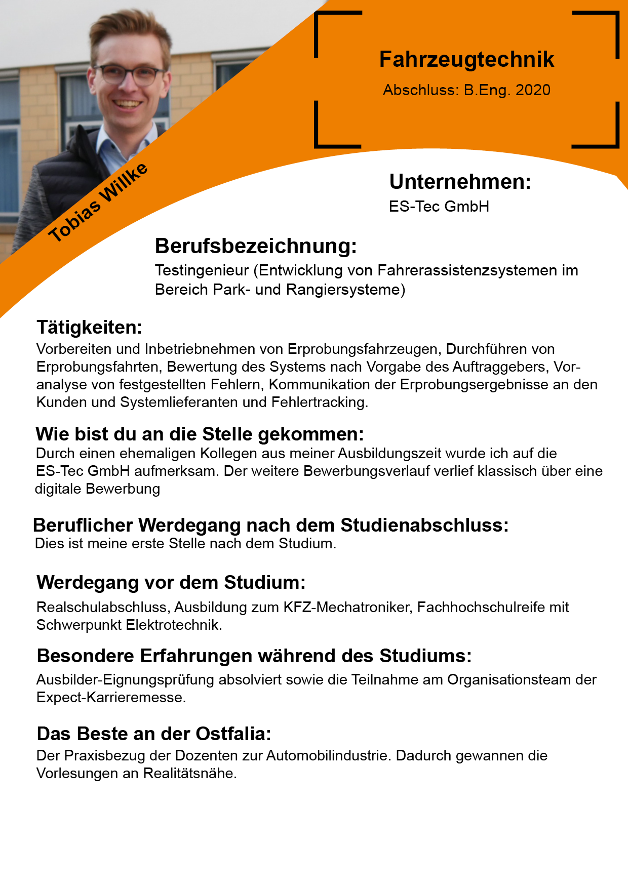 Steckbrief - Tobias Willke: