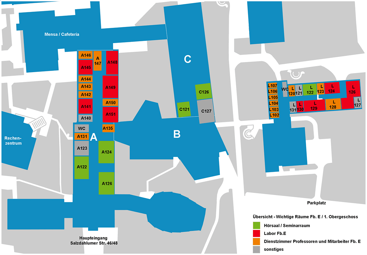 Räume Fachbereich Elektro- und Informationstechnik