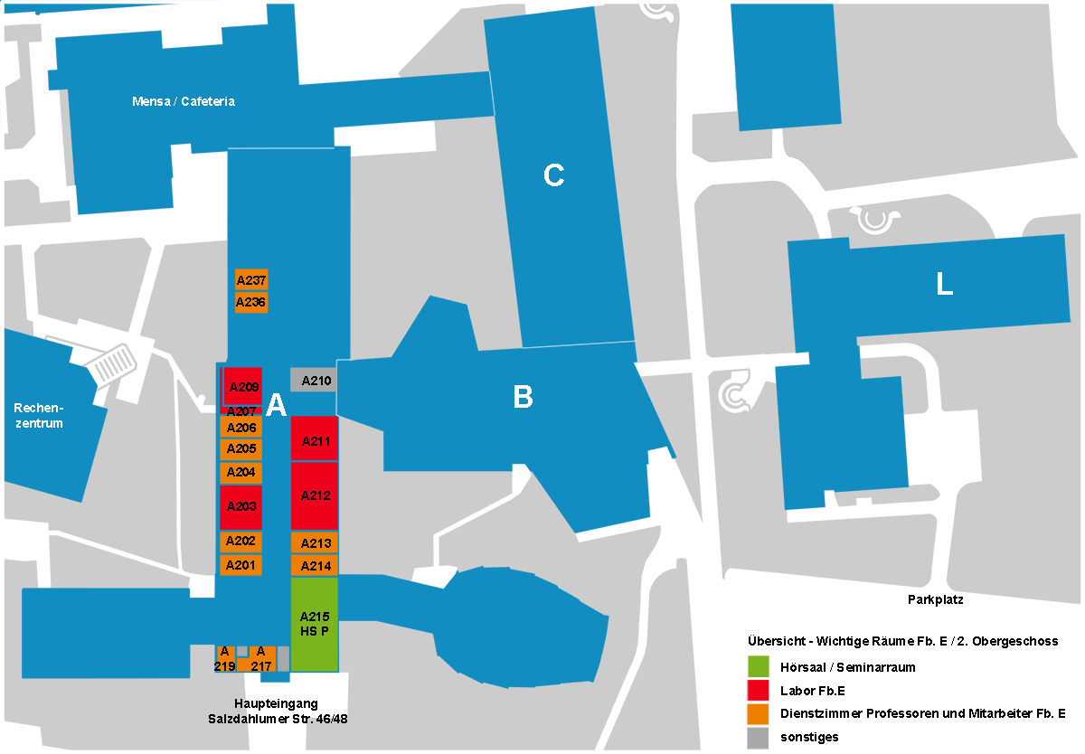 Räume Fachbereich Elektro- und Informationstechnik