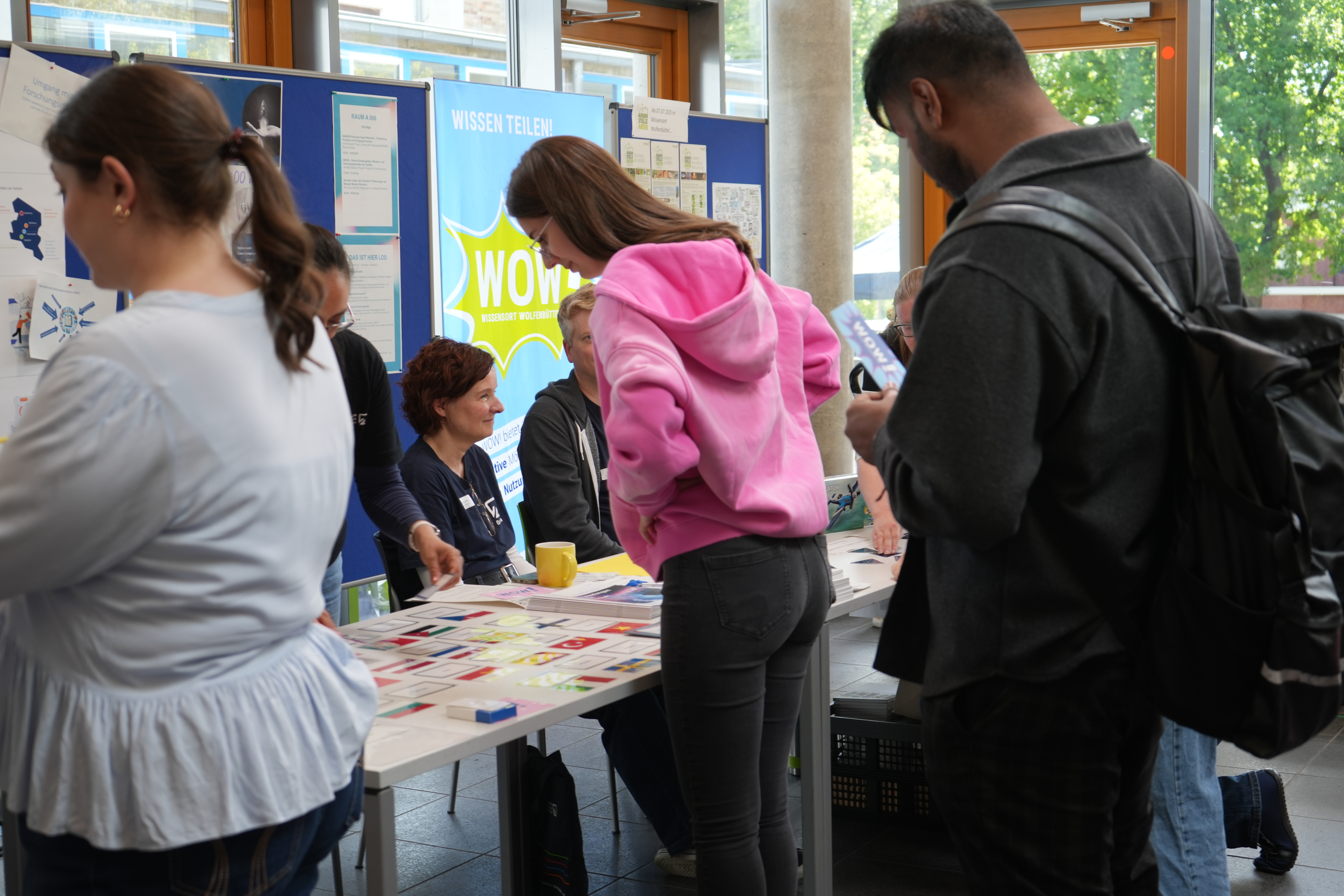stand visitors