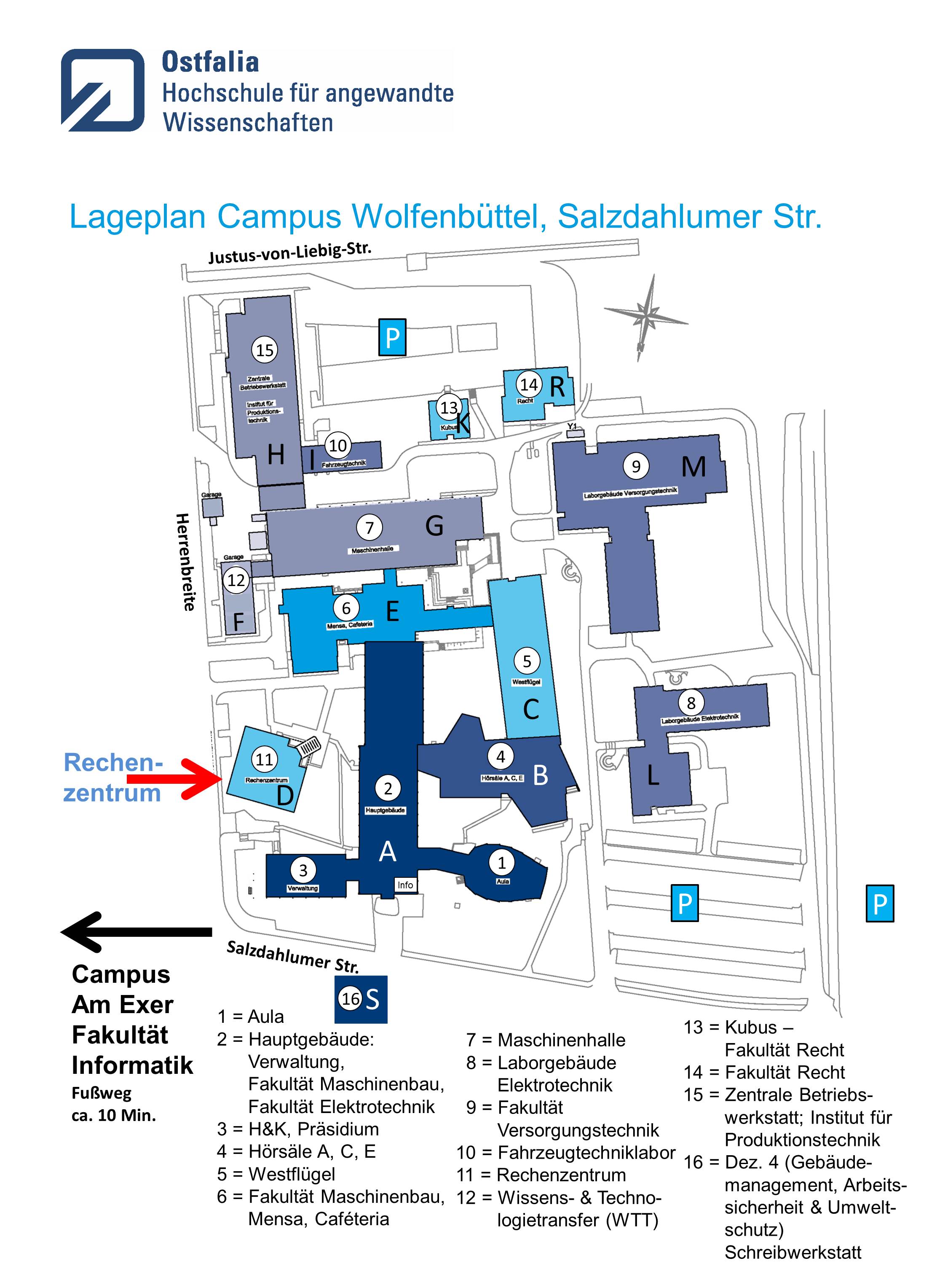 Ostfalia Raum Und Lageplane Poolraume