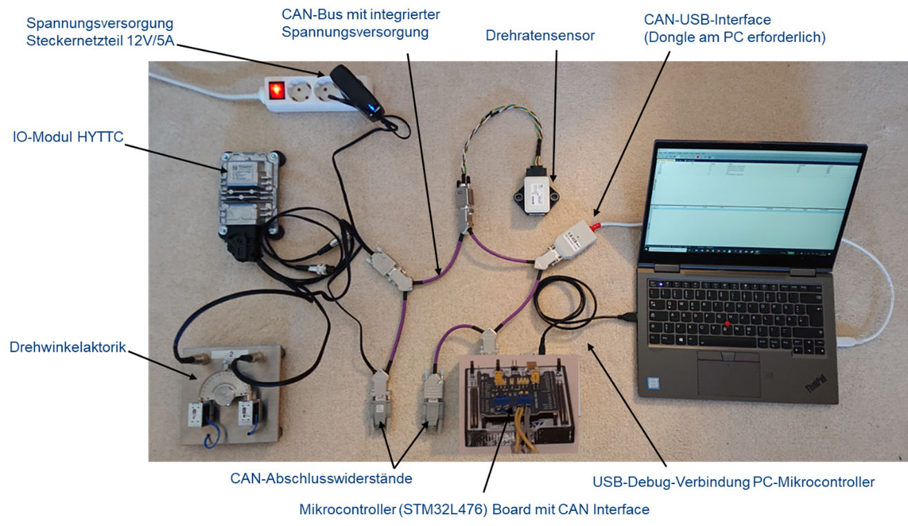 Embedded Systems Versuchsaufbau