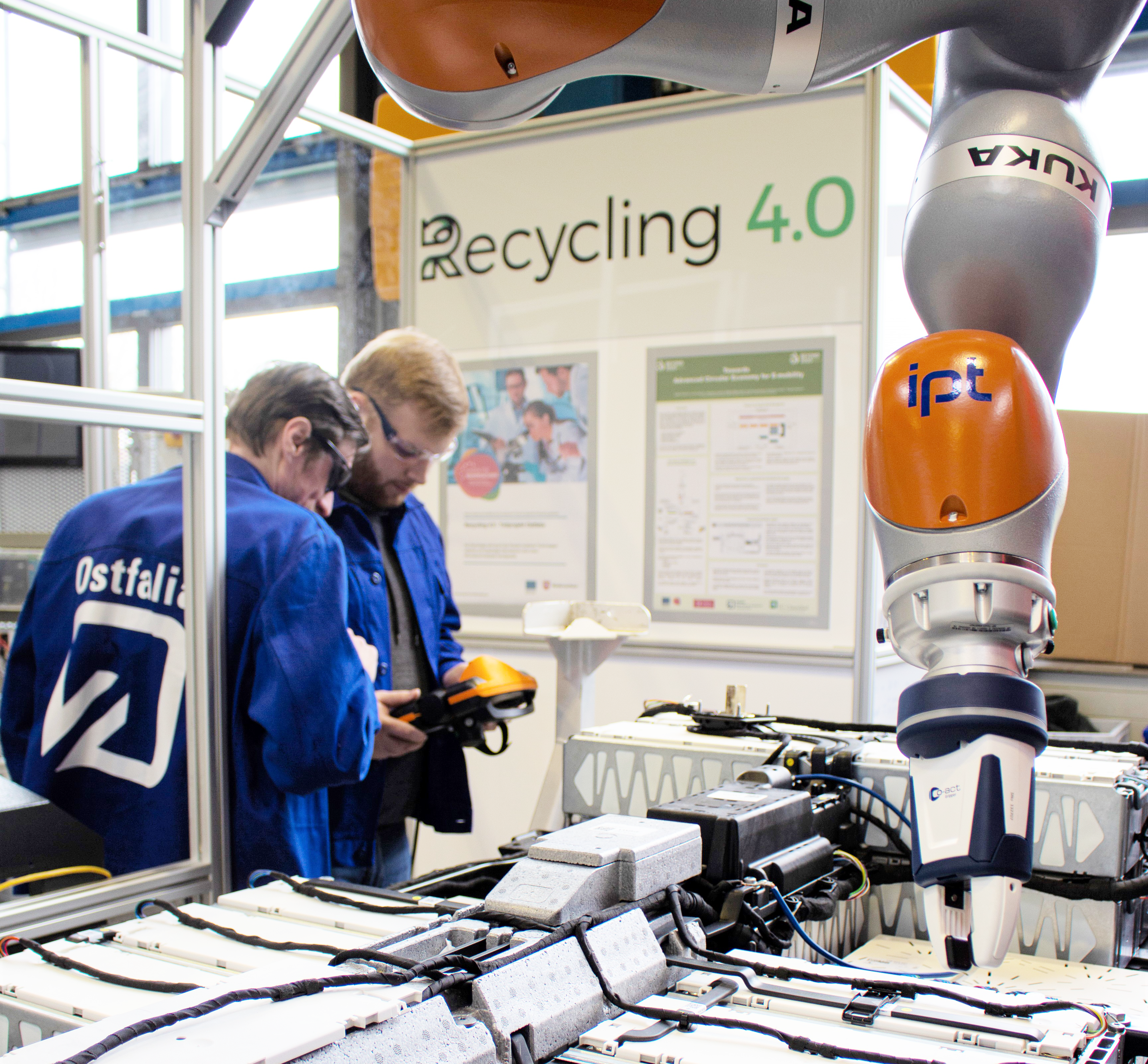 IPT Prozessbild Roboter Recycling 4.0