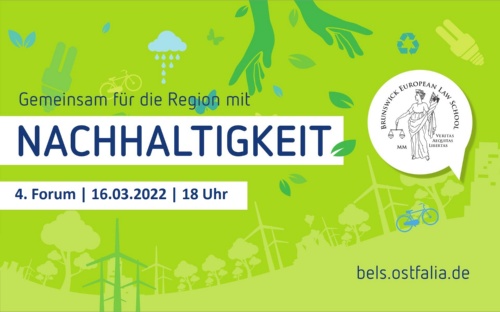 4. Forum Nachhaltigkeit am 16.3.22 um 18h