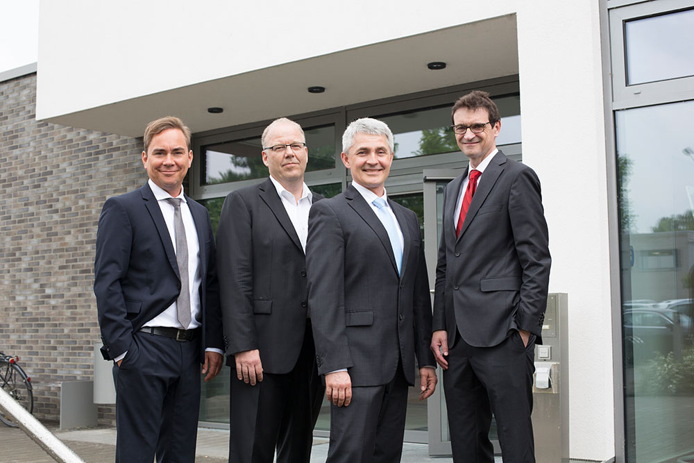 v.l.n.r.: Prof. Dr. Stancke, Prof. Dr. Schlotmann, Prof. Dr. Zeranski, Prof. Dr. Zech