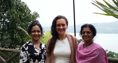 Prof. Dr. Bindu Ronald (Deputy Director, SLS), Ass. iur. Claudia Kurkin (EIW), Prof. Dr. Shashikala Gurpur (Director, SLS) (from left to right)