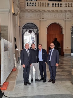 From left to right: Professors Winfried Huck, Fulvio Palombino, Fabian Stancke, Giovanni Zarra