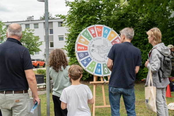 Das BELS-Glücksrad (Foto: Alec Pein)