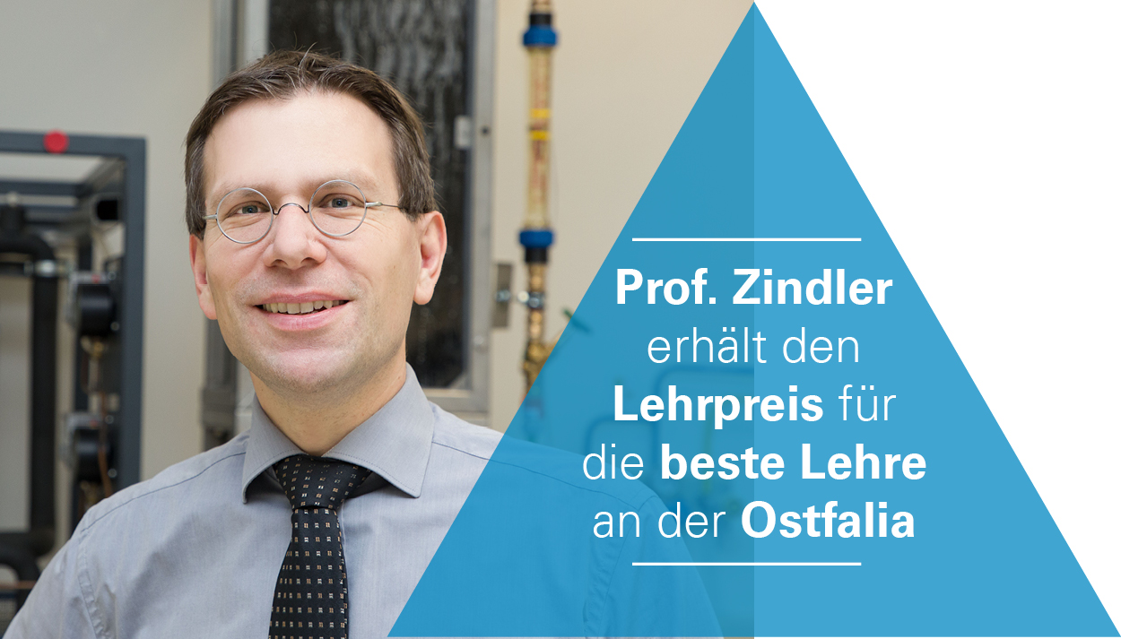 Prof. Zindler erhält den Lehrpreis für die beste Lehre an der Ostfalia