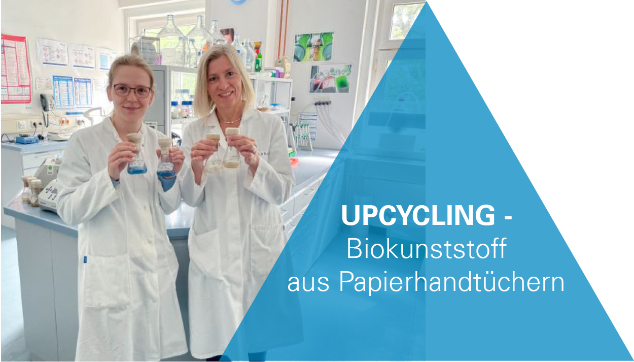 Upcycling - Biokunststoff aus Papierhandtüchern