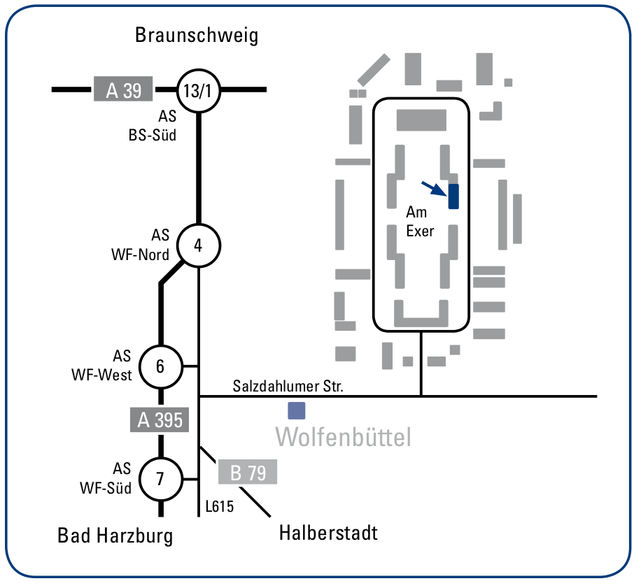 Anfahrt Am Exer 10 d