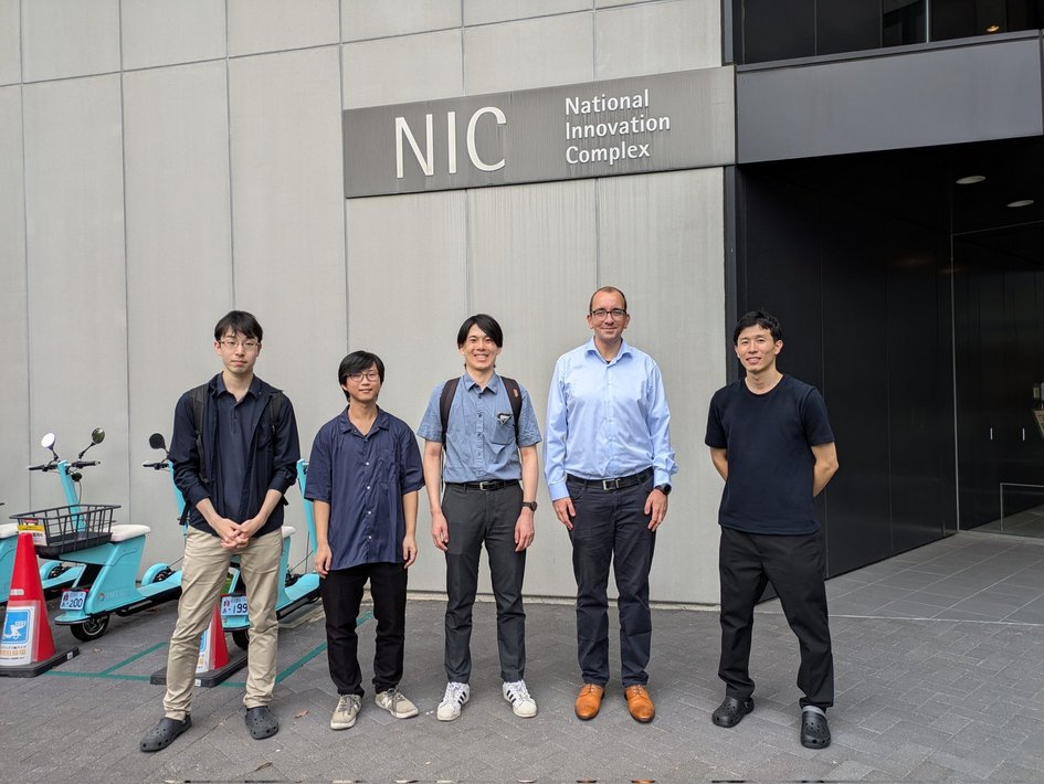Group photo in front of Nagoya University