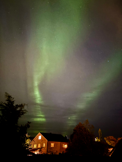 Aufnahme Nordlicht (öffnet Vergrößerung des Bildes)