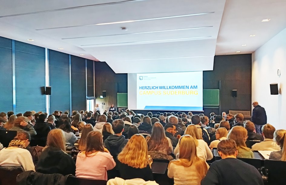 Für die Studieninteressierten gab es auf jedem Campus zur Begrüßung ein herzliches Willkommen. 