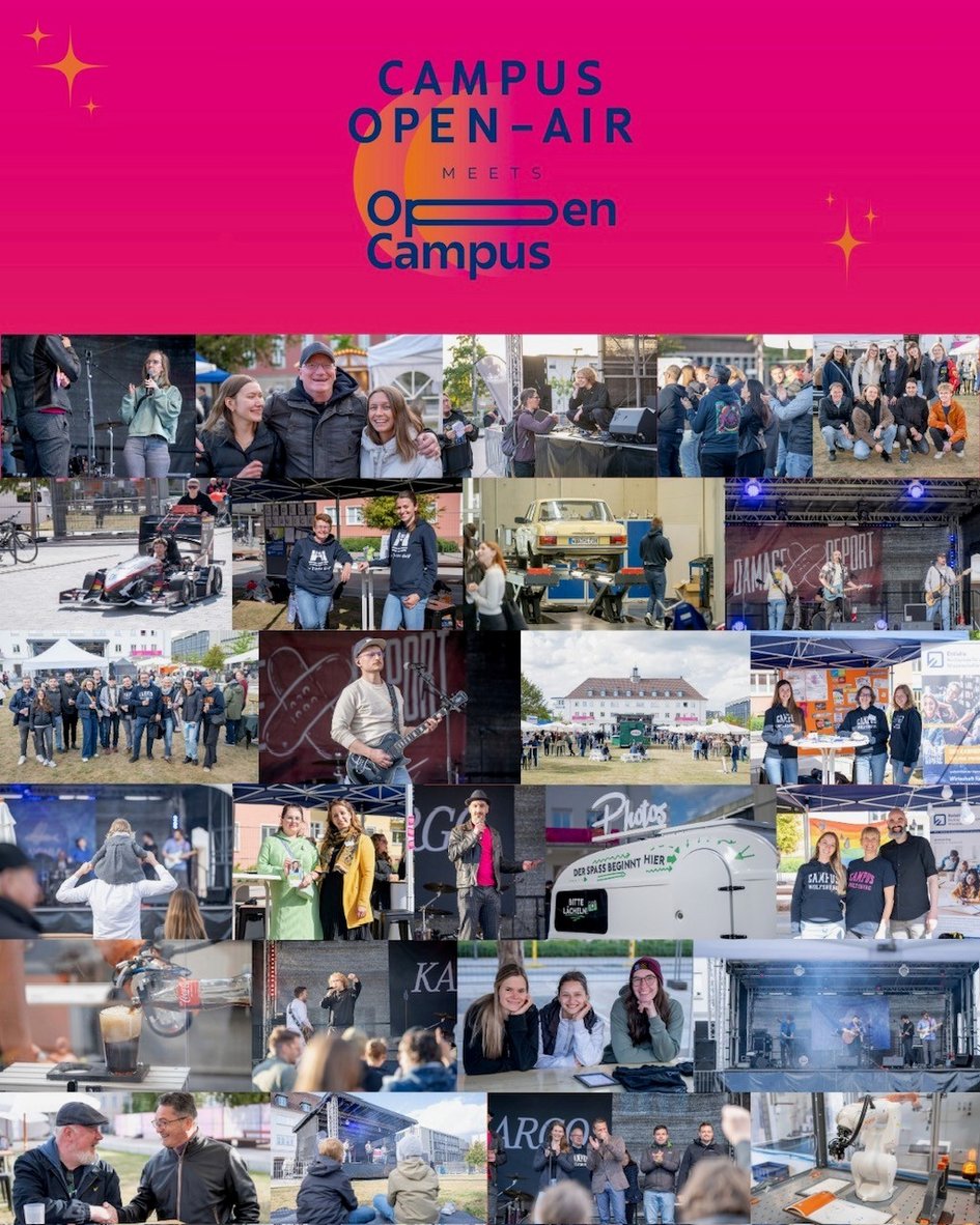Fotocollage zum Open Campus