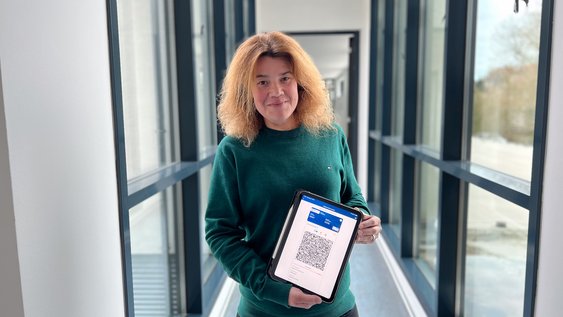 Digital Information Officer Sina Ciesielski.