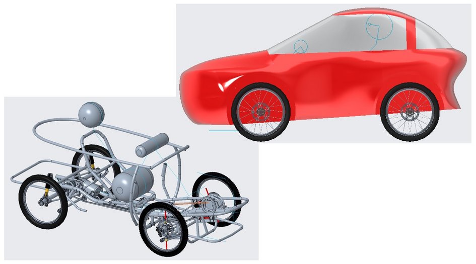 Off-Road-Velomobil (öffnet Vergrößerung des Bildes)