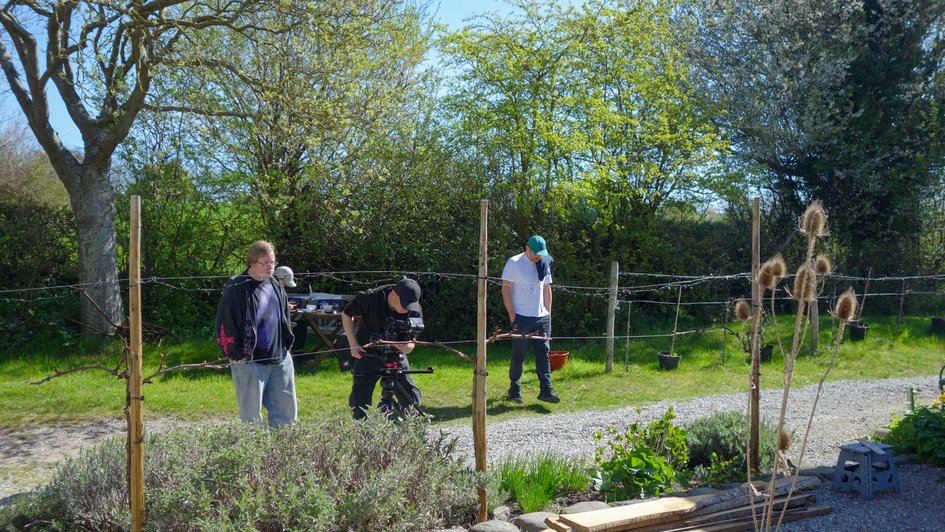 Videodreh auf dem Weingut