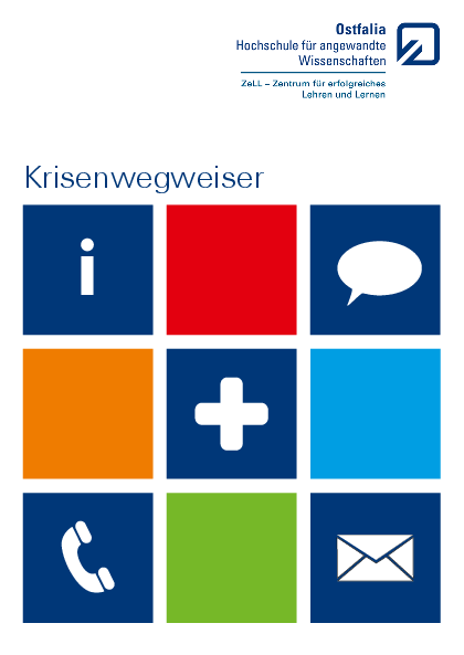 Vorderseite des Krisenwegweisers