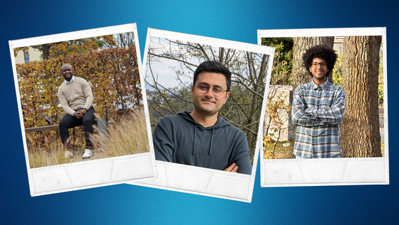 Babak Mohebi, Aimé Cesaire Talla Tchente und Ahmed Amer erhalten Studienabschluss-Stipendien. 