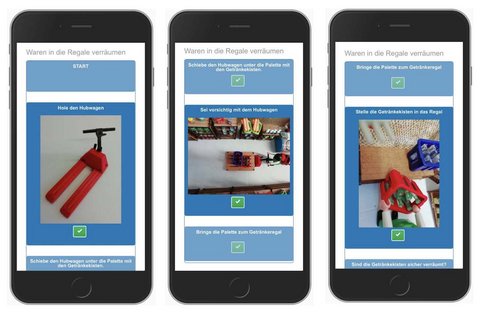 Ansicht der App aus Perspektiver der Nutzer:innen (öffnet Vergrößerung des Bildes)