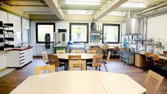 Einblick in das Labor für Strömungstechnik