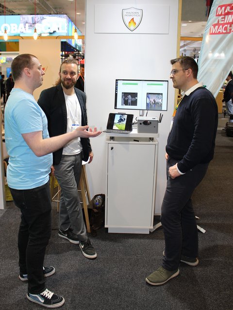 Warden Robotics at Hannover Messe 2026 - a start-up that was created at Ostfalia University. (opens enlarged image)