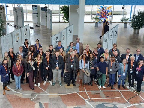 Die Gäste der 11. Internationalen Woche am Campus Wolfsburg der Ostfalia Hochschule beim Empfang im Wolfsburger Rathaus. (öffnet Vergrößerung des Bildes)