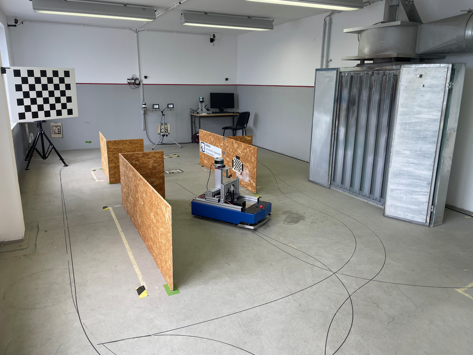 Laborumgebung für mobile Robotik (öffnet Vergrößerung des Bildes)