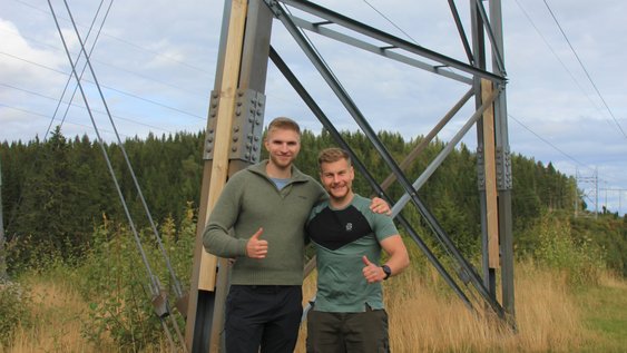 Die Studierenden Adrian und Luis in ihrem Auslandssemester in Trondheim