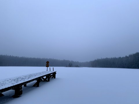 Schneelandschaft in Finnland (öffnet Vergrößerung des Bildes)
