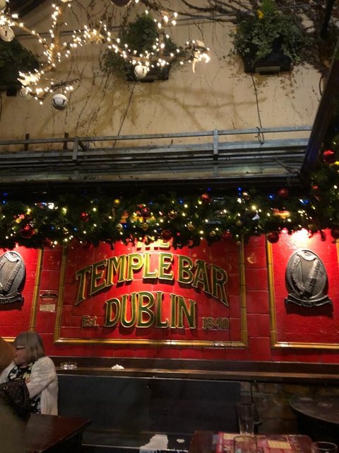 Bild von dem Logo der Temple Bar in Dublin (öffnet Vergrößerung des Bildes)