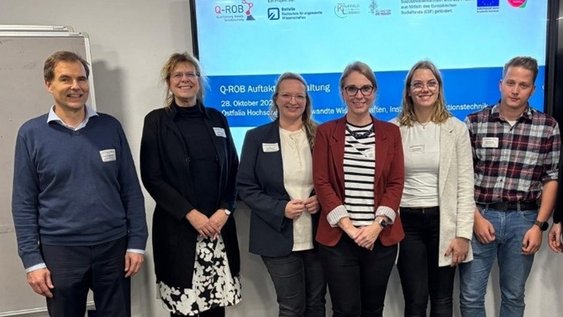 Das Projektteam Q-Rob bei der Auftaktveranstaltung.