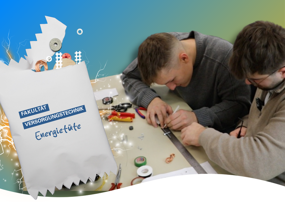 Zwei Studierende bauen einen Elektromotor für den Energy Award 2026