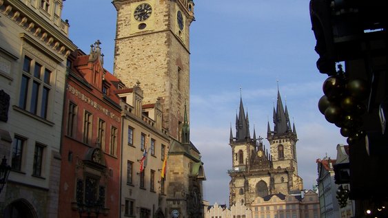 Altstadtrathaus und Teynkirche Prag