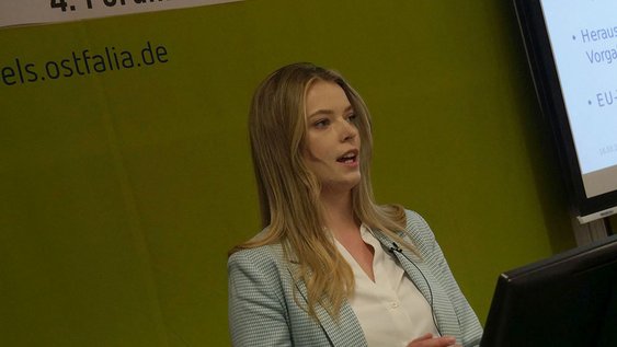 Julia Bonkewitz referierte beim 4. Forum Nachhaltigkeit