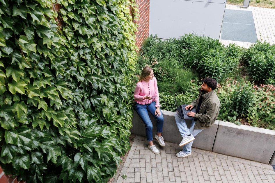 Studierende am Campus Suderburg nutzen die räumliche Flexibilitat des Studiengangs Soziale Arbeit Online.