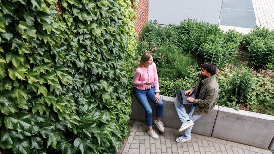 Studierende am Campus Suderburg nutzen die räumliche Flexibilitat des Studiengangs Soziale Arbeit Online.