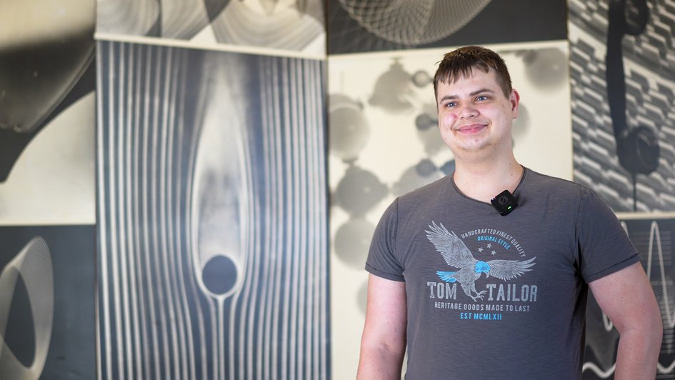 Maxim Huber, Student der Elektro- und Informationstechnik im ersten Semester an der Ostfalia.