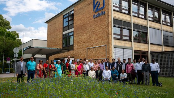 A high-level delegation from the education sector of the Indian state of Telangana visited Ostfalia University of Applied Sciences at its Wolfenbüttel campus on 30 June 2026.