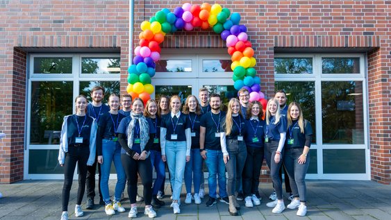 Gruppe von MentorInnen beim Welcome Day der Ostfalia am Campus Salzgitter