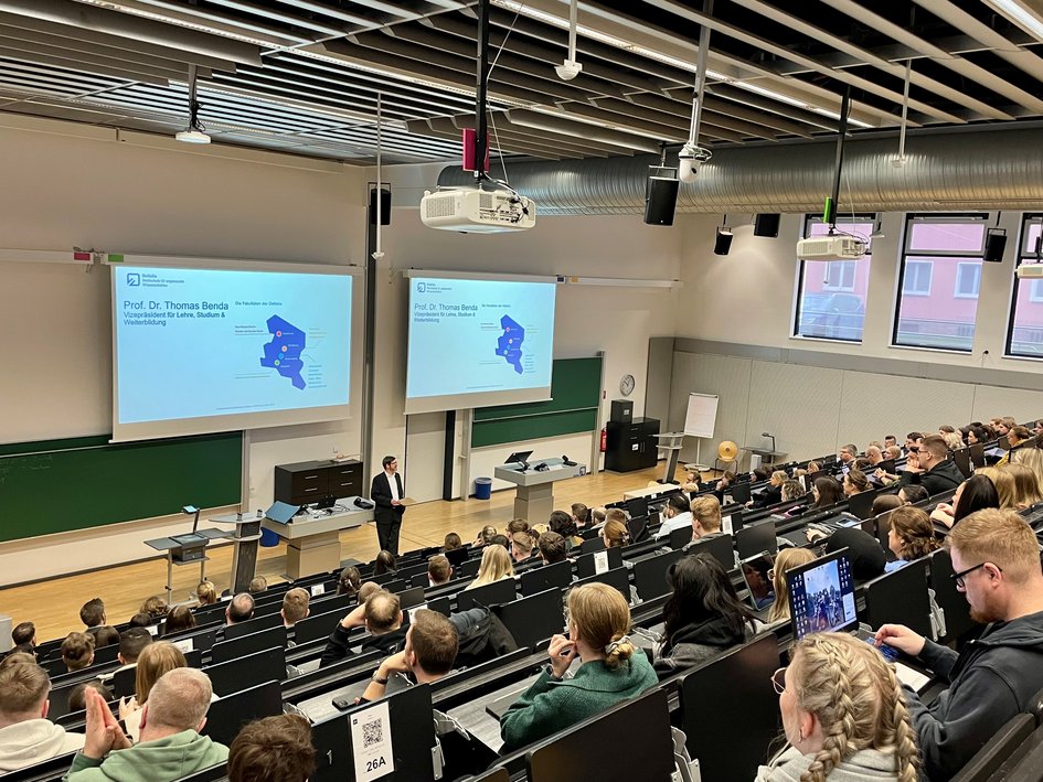 Erstsemesterbegrüßung an der Ostfalia Hochschule.