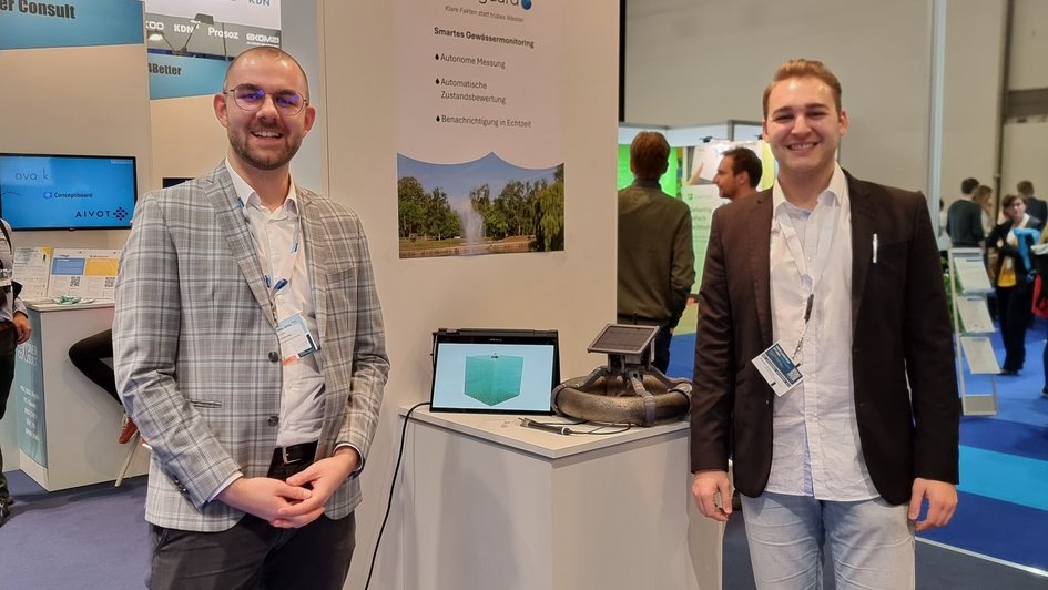 Die Gründer von Hydroguard: die Ostfalia-Studenten Lorenzo Puglisi (links) und Tobias Apenzeller.