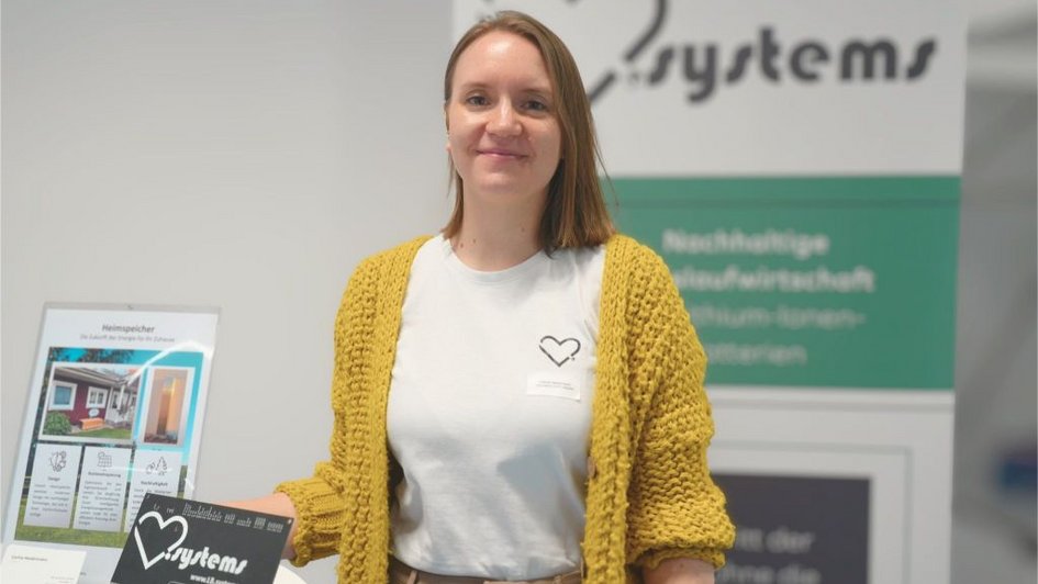 Carina Heidermann von LB.systems auf dem Startup-Lunch der Ostfalia im WOW!