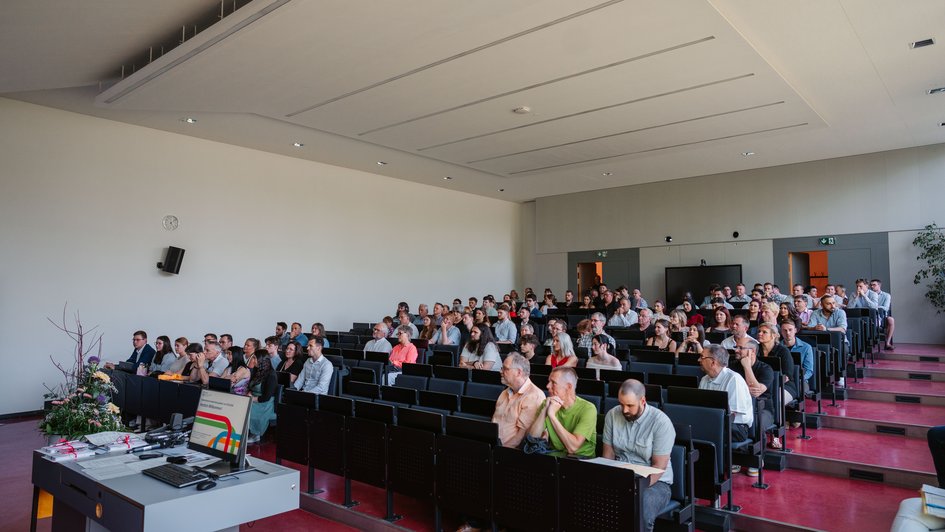 Blick ins Auditorium im Audimax.