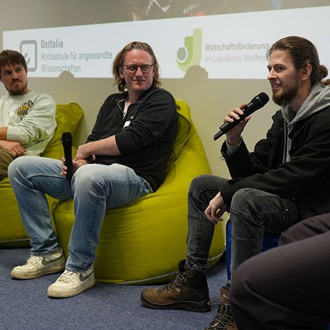 Panel Talk beim Ostfalia Startup-Lunch