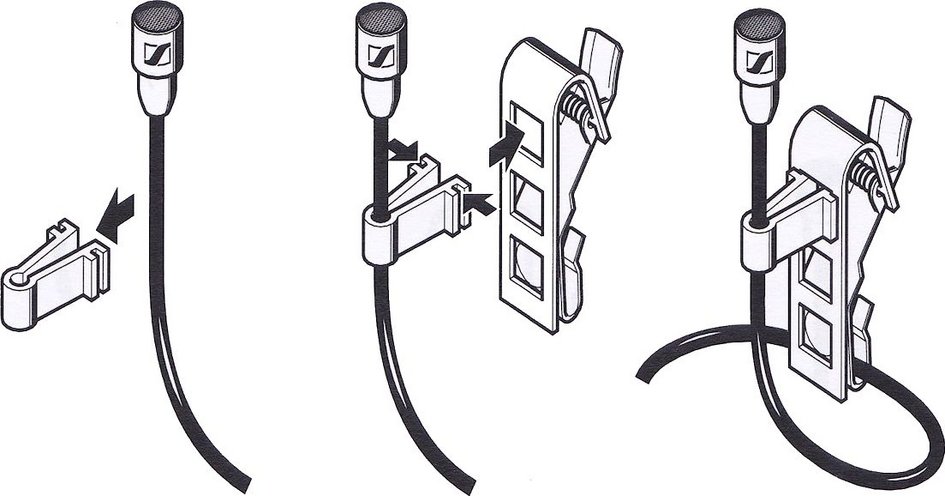 Abbildung Lavaliermikrofon senkrecht