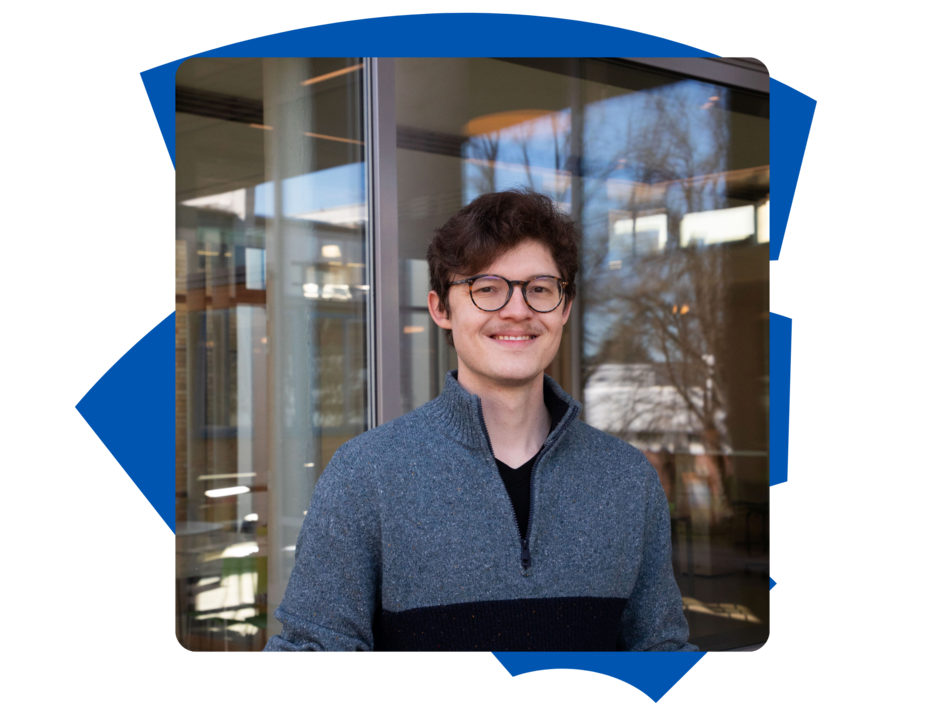 Portraitbild von Student Benedikt am Campus Wolfenbüttel